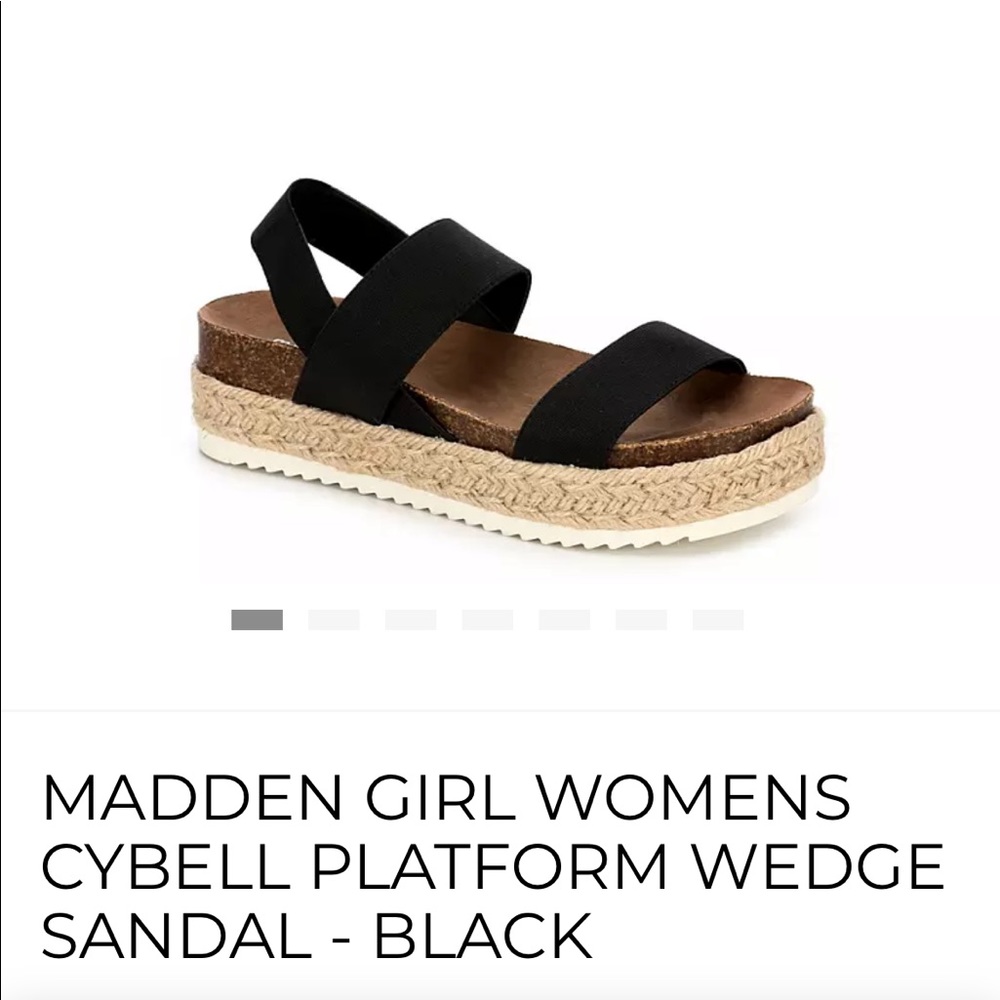 Madden Girl platform wedged sandals